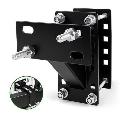 Fatato Spare Tire Mount for Utility Boat Trailer, Spare Tire Carrier Bracket Fits 4 & 5 & 6 Lugs Trailer Wheels on 4", 4.5", 4.75", 5" and 5.5" Bolt Patterns, Heavy Duty Holder up to 150 lbs
