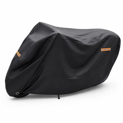 Fatato Motorcycle Cover Waterproof Outdoor, 210D Oxford Cloth Silver Coated Universal Motorcycle Cover