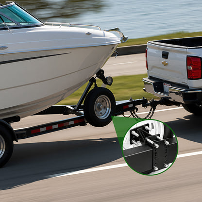 Fatato Spare Tire Mount for Utility Boat Trailer, Spare Tire Carrier Bracket Fits 4 & 5 & 6 Lugs Trailer Wheels on 4", 4.5", 4.75", 5" and 5.5" Bolt Patterns, Heavy Duty Holder up to 150 lbs