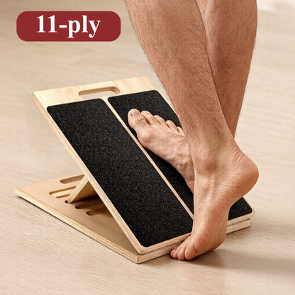 Fatato Wooden Slant Board for Calf Stretching, 5 Angle Adjustable Calf Stretcher Board, Portable Incline Board for Squats, Knees Ankle Heel Feet Leg Exercise at Home/Gym